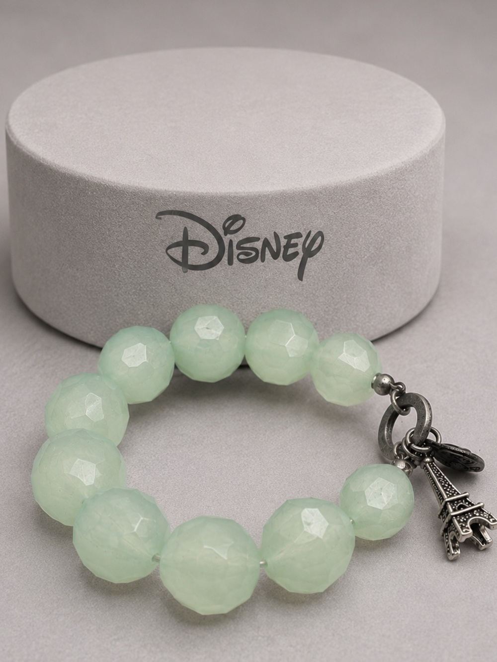 Disney Pink Beaded Eiffel Tower Charm Bracelet (BR1616/3)
